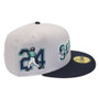 Seattle Mariners New Era Light Gray/Navy With Ken Griffey Jr. Patch 59FIFTY Fitted Hat