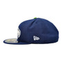 Seattle Seahawks New Era All Navy With Lime Green Button With Team Color 59FIFTY Fitted Hat