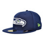 Seattle Seahawks New Era Basic Color Navy 59FIFTY Fitted Hat