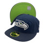 Seattle Seahawks New Era All Navy 2016 Sideline Official Low Profile 59FIFTY Fitted Hat