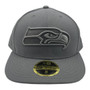 Seattle Seahawks New Era All Dark Gray Low Profile 59FIFTY Fitted Hat