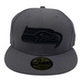 Seattle Seahawks New Era All Dark Gray Diamond Era 59FIFTY Fitted Hat