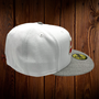 Seattle Seahawks New Era All White Hat With Heather Gray Bill And Red Inside The Seahawks 59FIFTY Fitted Hat