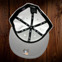 Seattle Seahawks New Era All White Hat With Heather Gray Bill And Red Inside The Seahawks 59FIFTY Fitted Hat