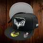Seattle Seahawks New Era Black/Light Gray Bottom Alternate Team Logo 59FIFTY Fitted Hat