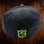 Seattle Seahawks New Era Navy Heather With Basic Logo 59FIFTY Fitted Hat