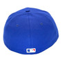 Texas Rangers New Era All Dark Royal Blue With Team Circle Logo 59FIFTY Fitted Hat