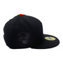 Baltimore Orioles New Era All Black Diamond Era With The American League Patch On Side 59FIFTY Fitted Hat