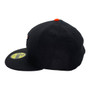 Baltimore Orioles New Era All Black Diamond Era With The American League Patch On Side 59FIFTY Fitted Hat