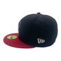 Arizona Diamondbacks New Era Black With Burgundy Bill Authentic Collection On-Field 59FIFTY Fitted Hat