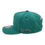 Seattle Mariners Mitchell & Ness Teal With “Seattle Script Patch A-Frame Adjustable Snapback Hat