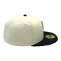 Seattle Mariners New Era Chrome White/Navy With Basic Logo 59FIFTY Fitted Hat