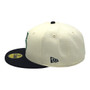 Seattle Mariners New Era Chrome White/Navy With Basic Logo 59FIFTY Fitted Hat