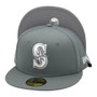 Seattle Mariners New Era Dark Gray With Basic Logo 59FIFTY Fitted Hat