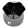 Seattle Seahawks New Era Navy/Lime Green With Basic Logo 9FIFTY Adjustable Snapback Hat