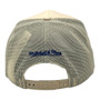 Seattle Mariners Mitchell & Ness Chrome White With “M’S” Logo A-Frame Trucker Mesh Adjustable Snapback Hat