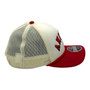 Los Angeles Angels New Era Chrome White/Red With Rope 9FORTY M-Crown A-Frame Trucker Mesh Adjustable Snapback Hat