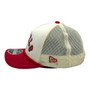 Los Angeles Angels New Era Chrome White/Red With Rope 9FORTY M-Crown A-Frame Trucker Mesh Adjustable Snapback Hat