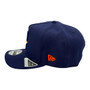 Houston Astros New Era Navy 2025 Logo And Light Gray Bottom 9FIFTY A-Frame Adjustable Snapback Hat
