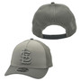 St. Louis Cardinals New Era Light Gray/Dark Gray Basic Logo 9FORTY M-Crown A-Frame Trucker Mesh Adjustable Snapback Hat
