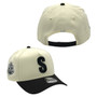 Seattle Steelheads New Era Chrome White/Black With 50th Season Patch 9FORTY A-Frame Snapback Hat