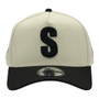 Seattle Steelheads New Era Chrome White/Black With 50th Season Patch 9FORTY A-Frame Snapback Hat