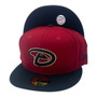 Arizona Diamondbacks New Era All Burgundy/Black Bill 59FIFTY Fitted Hat