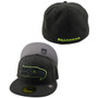 Seattle Seahawks New Era Black Lime Green Pop With Light Gray Bottom 59FIFTY Fitted Hat