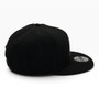 Seattle Mariners New Era Black With Sky Blue/Dark Gray Logo 9FIFTY Adjustable Snapback Hat