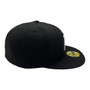 Boston Red Sox New Era All Black With White Logo 59FIFTY Fitted Hat