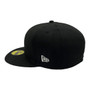 Boston Red Sox New Era All Black With White Logo 59FIFTY Fitted Hat