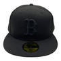 Boston Red Sox New Era Black On Black 59FIFTY Fitted Hat