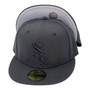 Chicago White Sox New Era Black On Black With Gray Bottom 59FIFTY Fitted Hat