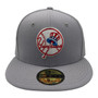 New York Yankees New Era All Gray With 1946 Cooperstown Logo 59FIFTY Fitted Hat