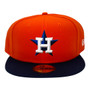 Houston Astros New Era Orange/Navy Bill Alternate Authentic Collection On-Field 59FIFTY Fitted Hat
