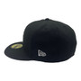 New York Yankees New Era All Black With White Logo 59FIFTY Fitted Hat