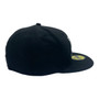 Tampa Bay Rays New Era All Black With White Logo 59FIFTY Fitted Hat