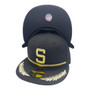 Seattle Pilots New Era All Black With Metallic Gold 59FIFTY Fitted Hat