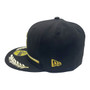 Seattle Pilots New Era All Black With Metallic Gold 59FIFTY Fitted Hat