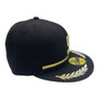 Seattle Pilots New Era All Black With Metallic Gold 59FIFTY Fitted Hat