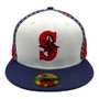 Seattle Mariners New Era Red/White/Navy Blue Bill 59FIFTY Fitted Hat