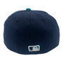 Seattle Mariners New Era Navy/Aqua Bill Alternate Authentic Collection On-Field 59FIFTY Fitted Hat