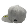 Seattle Mariners New Era All Heather Gray With Black Team Logo 59FIFTY Fitted Hat