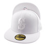Seattle Mariners 2 New Era All White On White 59FIFTY Fitted Hat