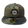 Seattle Mariners New Era All Woodland Camo With Metallic Gold Compass 59FIFTY Fitted Hat