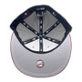 Seattle Mariners New Era Light Gray/Burgundy Bill With Compass Logo 59FIFTY Fitted Hat