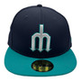 Seattle Mariners New Era Navy/Teal Bill 2018 Spring Training Collection Pro-light 59FIFTY Fitted Hat