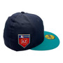 Seattle Mariners New Era Navy/Teal Bill With Liquid Chrome Patch On Side 2018 Spring Training Collection Pro-light 59FIFTY Fitted Hat