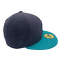 Seattle Mariners New Era Navy/Aqua Bill With Embossed Logo On Side Alternate Logo Diamond Era 59FIFTY Fitted Hat