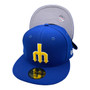 Seattle Mariners New Era All Royal Blue With Trident Cooperstown Logo 59FIFTY Fitted Hat